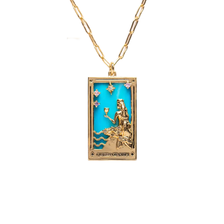 The Lovers Tarot Card Necklace