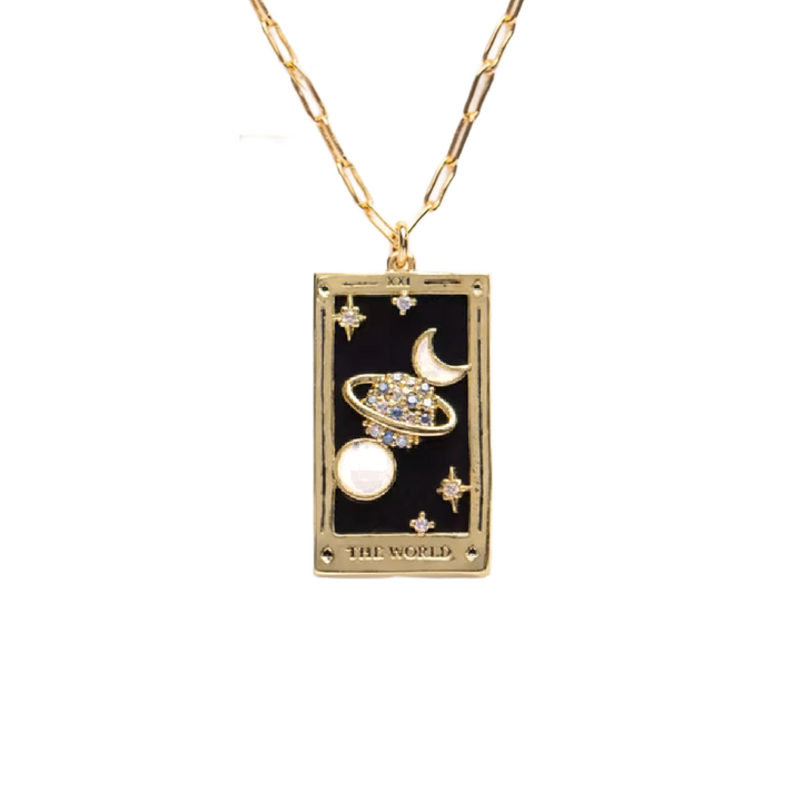 The Serpent Tarot Card Necklace