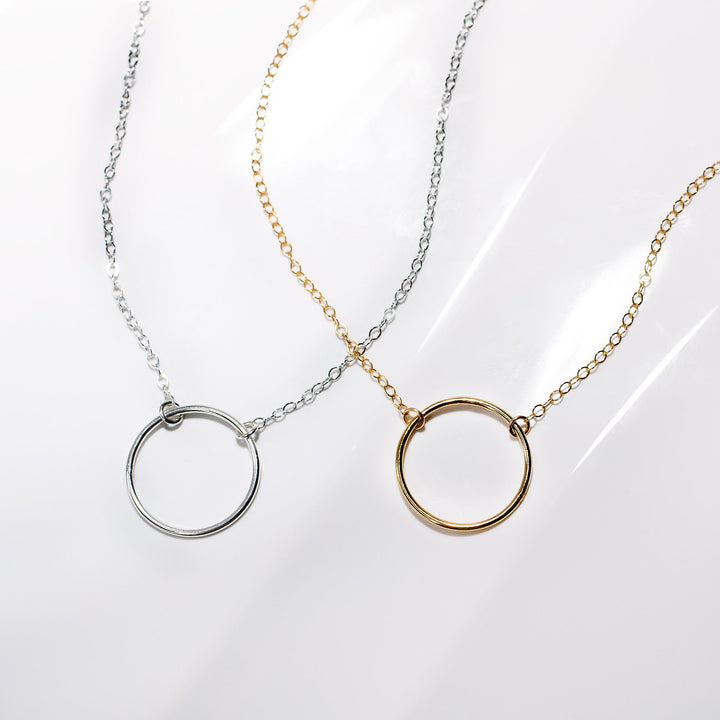 Crescent Circle Necklace