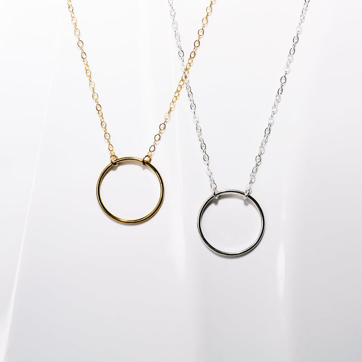 Crescent Circle Necklace