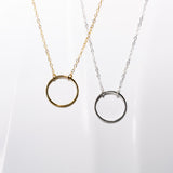 Crescent Circle Necklace