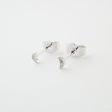 Mini Moon Crystal Stud Earrings