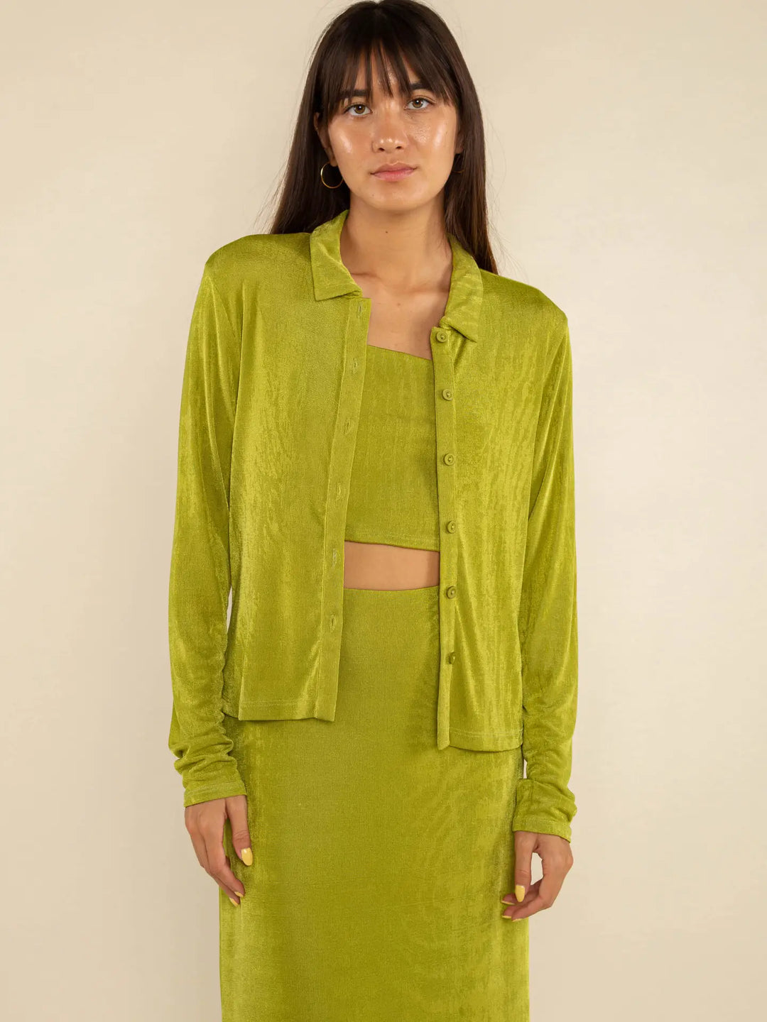 Percy Button Up Top  (plus size only!)