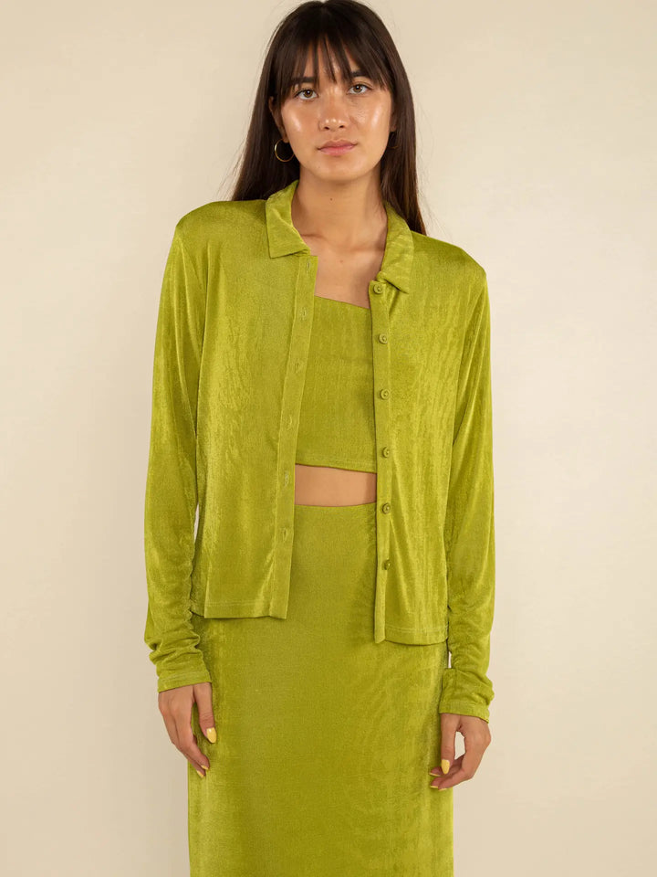 Percy Button Up Top  (plus size only!)
