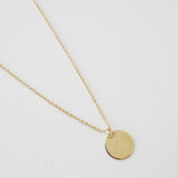 Hanging Sun Disc Necklace