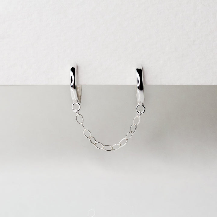 Draped Locking Huggie Earring