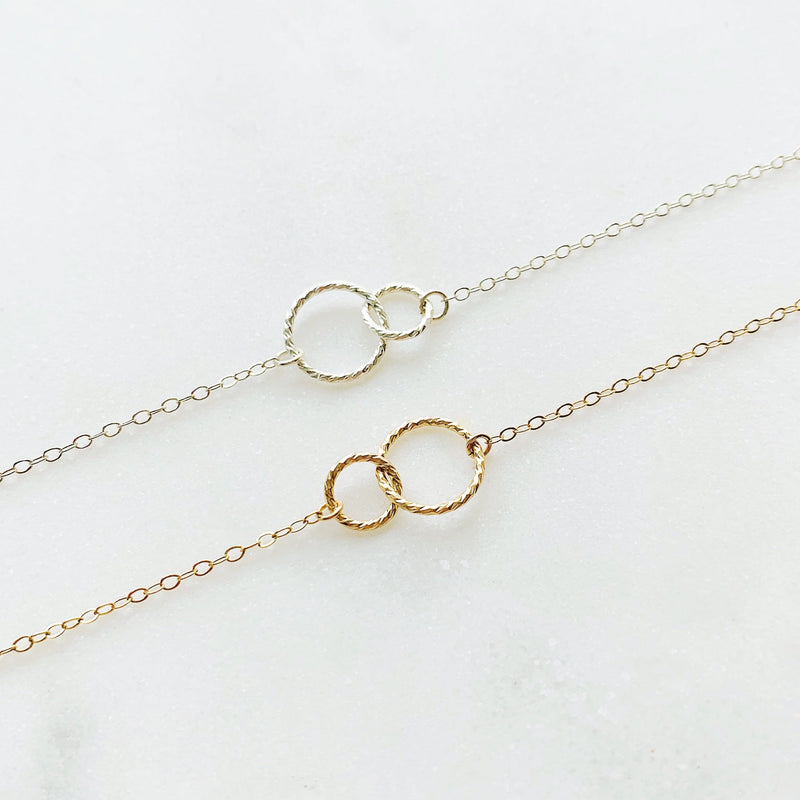 Linked sales ring necklace