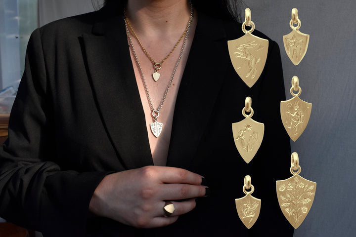 Escutcheon Tablet Pendants