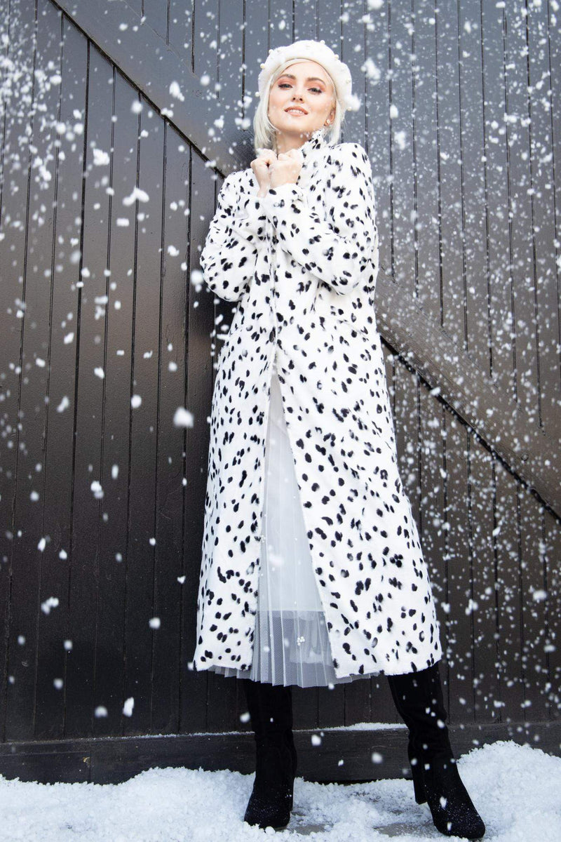 Camila Coat - Dalmatian Dot