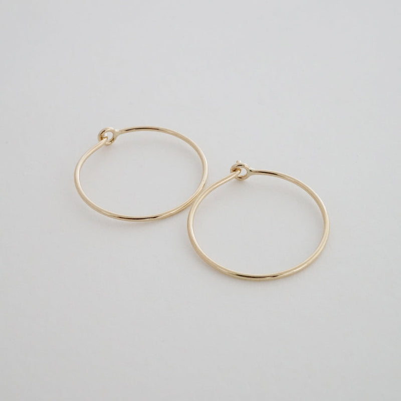 Everyday Hoops, 14k Gold