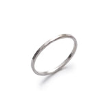 Faceted Sterling Silver stacker ring