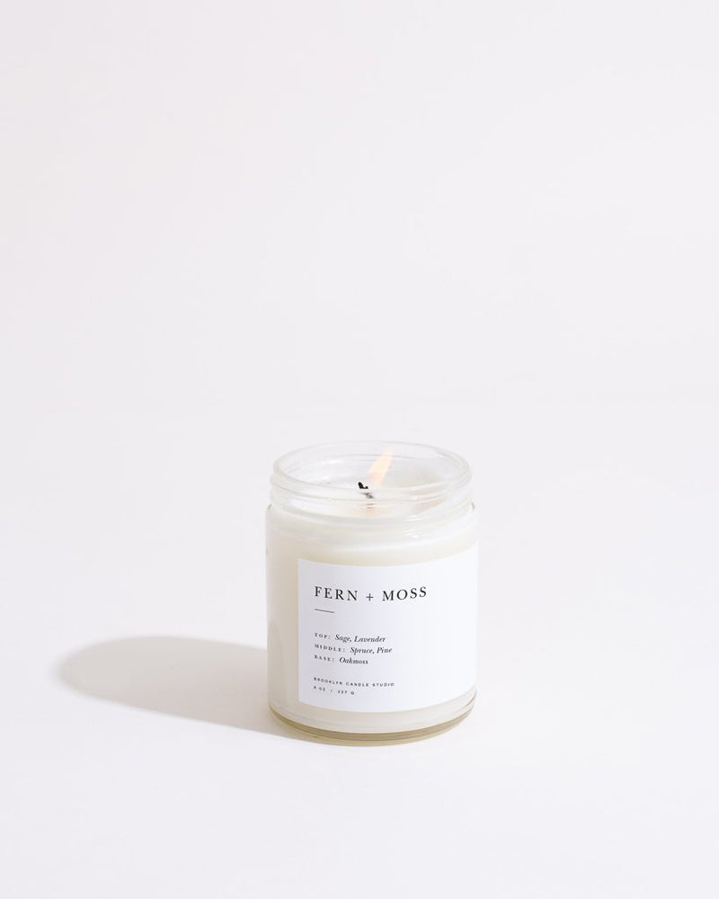 Fern + Moss Minimalist Candle