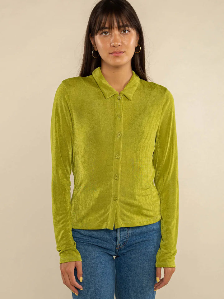 Percy Button Up Top  (plus size only!)