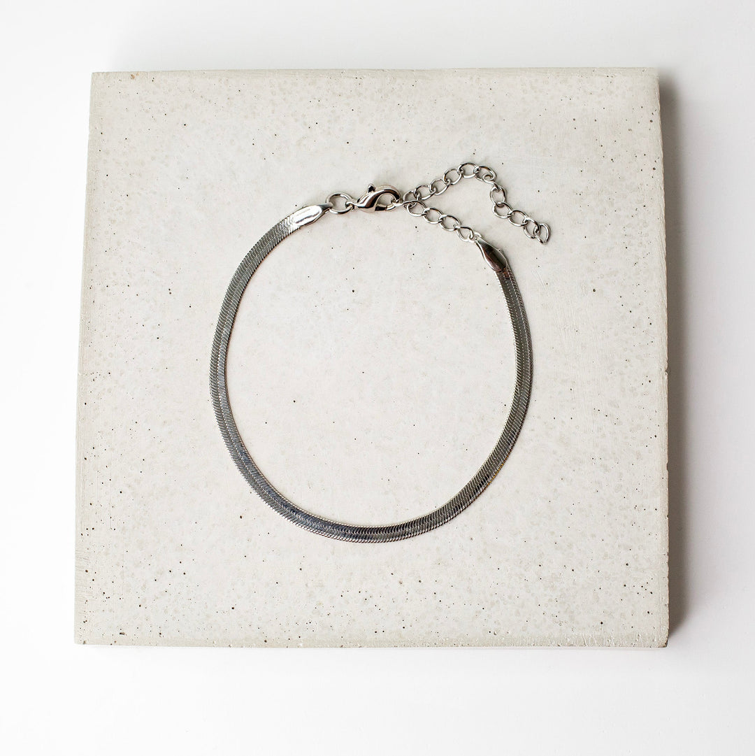 Gigi Herringbone Chain Bracelet