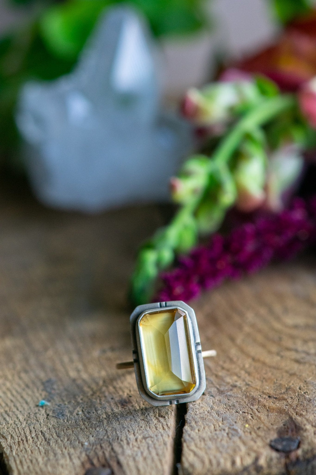 BUBBLY CITRINE RING