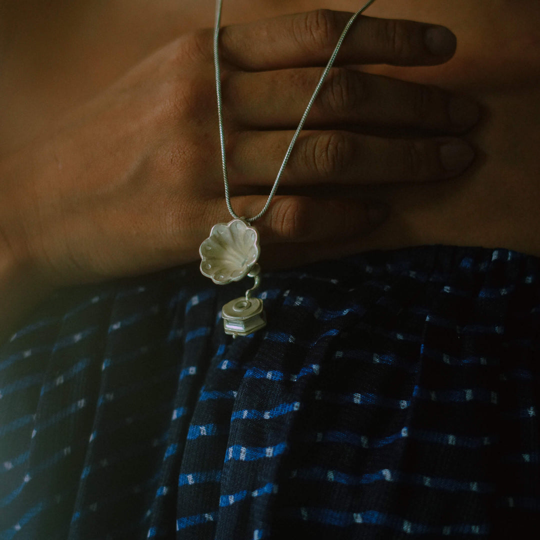 Gramophone Charm with Chain