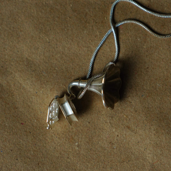 Gramophone Charm with Chain