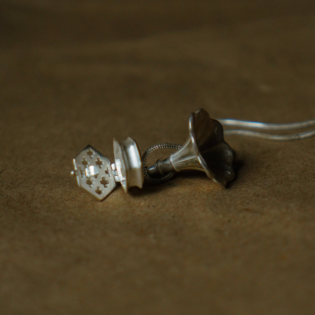 Gramophone Charm with Chain