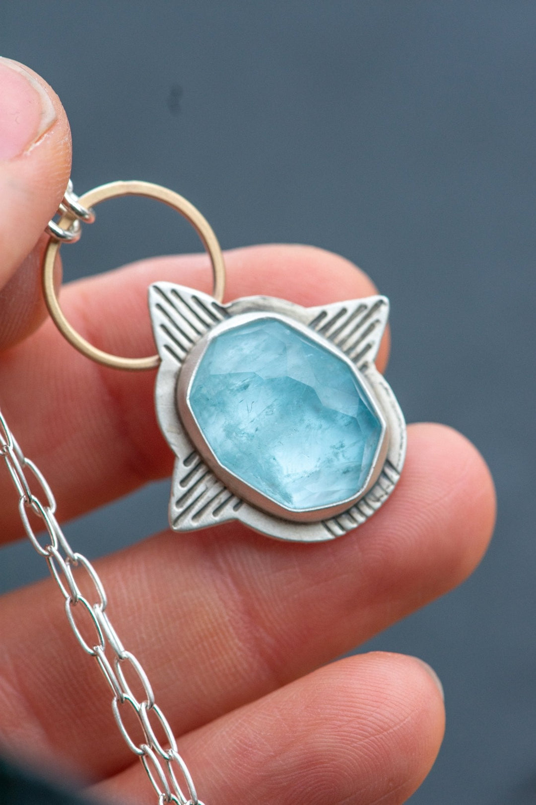 GUARDIAN AQUAMARINE NECKLACE
