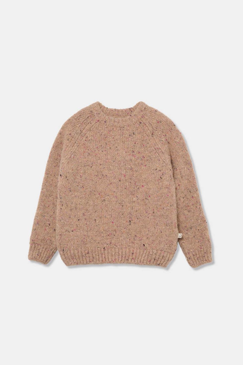 Flecked tricot sweater - Pink
