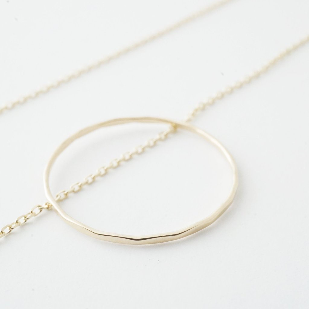Hammered Skinny Stacking Ring, 14k Gold
