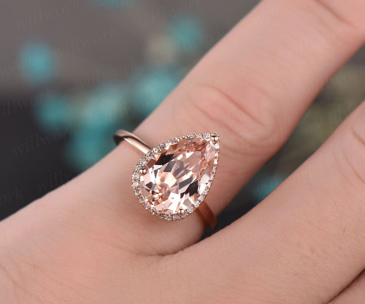 morganite engagement ring