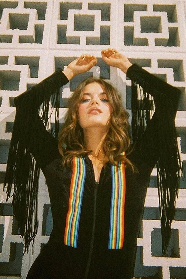 Rainbow Chaser Romper in Black