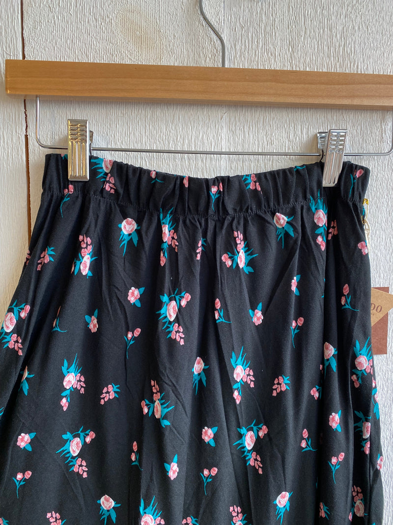 Charlie Cotton Challis Floral Bias Slip Skirt