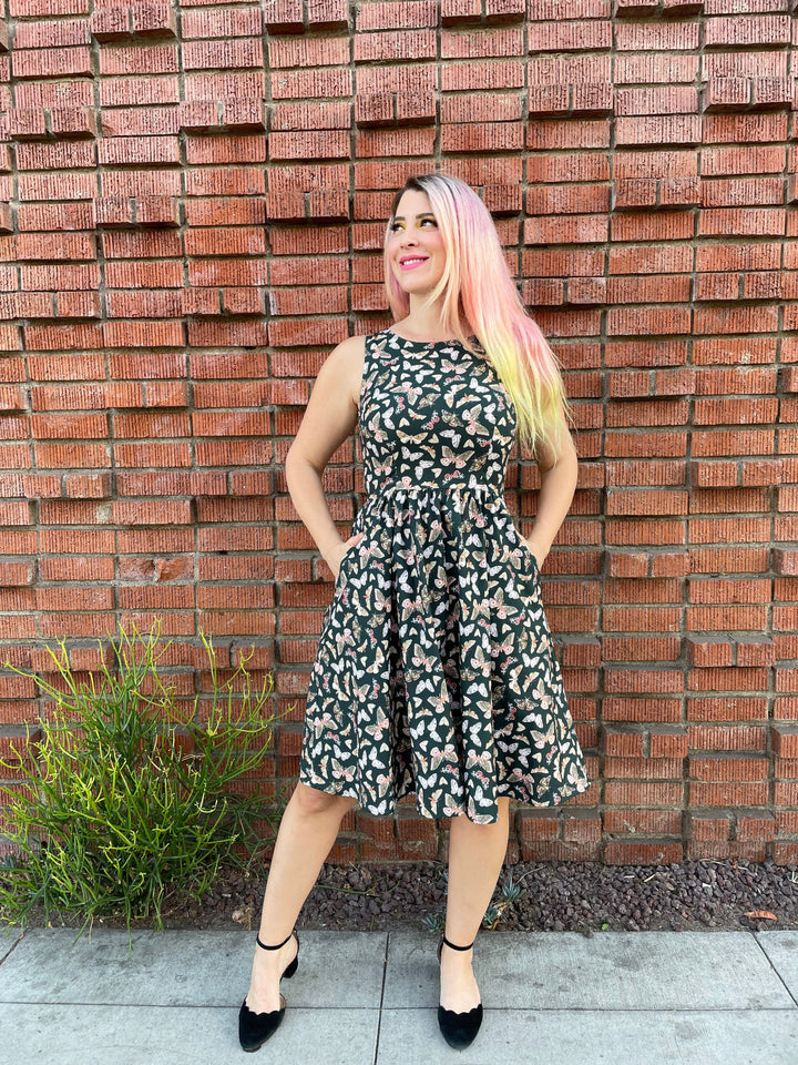 Butterfly Vintage Dress - XS only, 1 left!