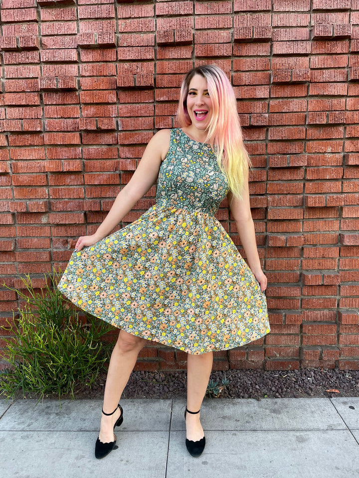 Cats in the Fields Twofer Dress