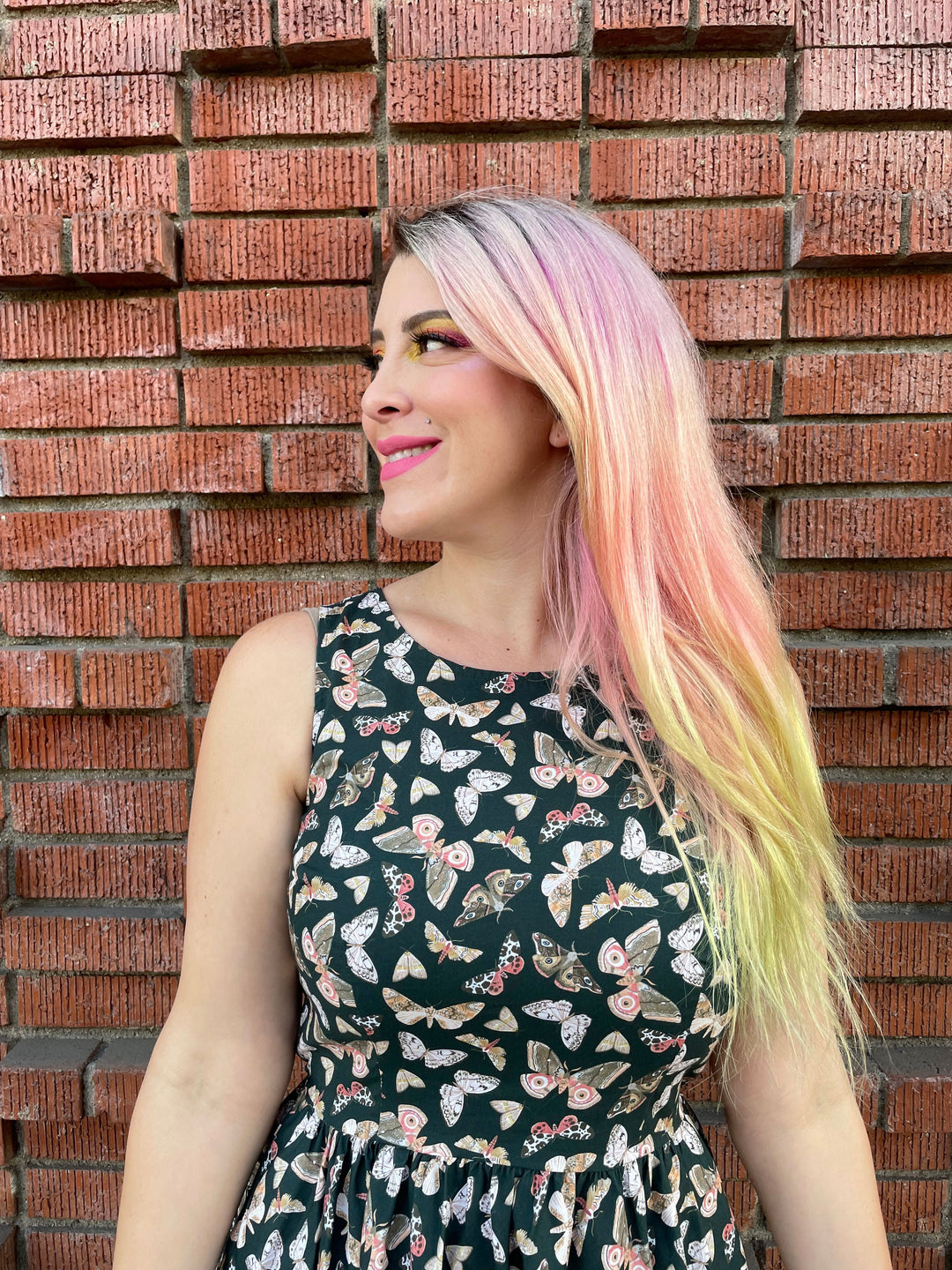 Butterfly Vintage Dress - XS only, 1 left!