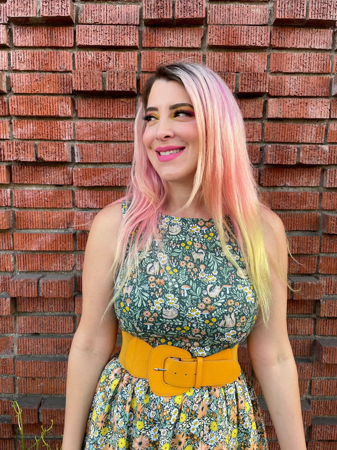 Cats in the Fields Twofer Dress