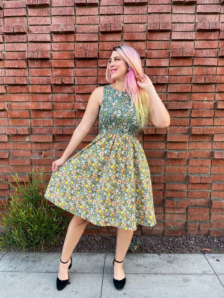 Cats in the Fields Twofer Dress