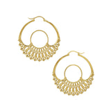 Iris Hoops Gold Medium