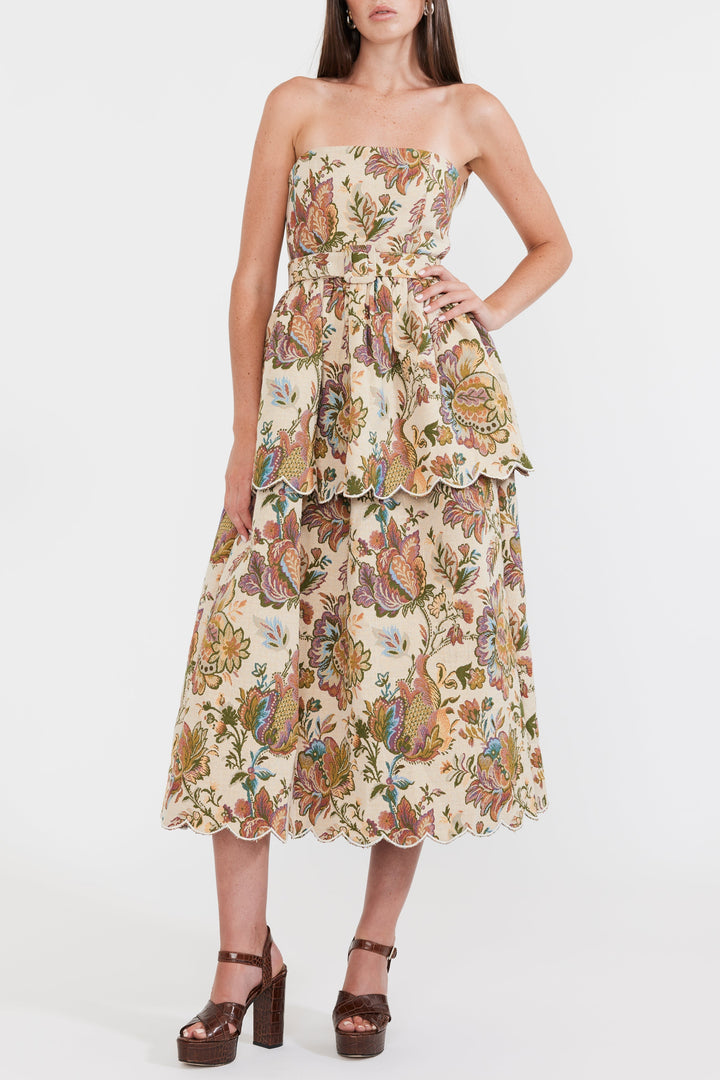 Daisy Dress - Rainbow Floral Jacquard