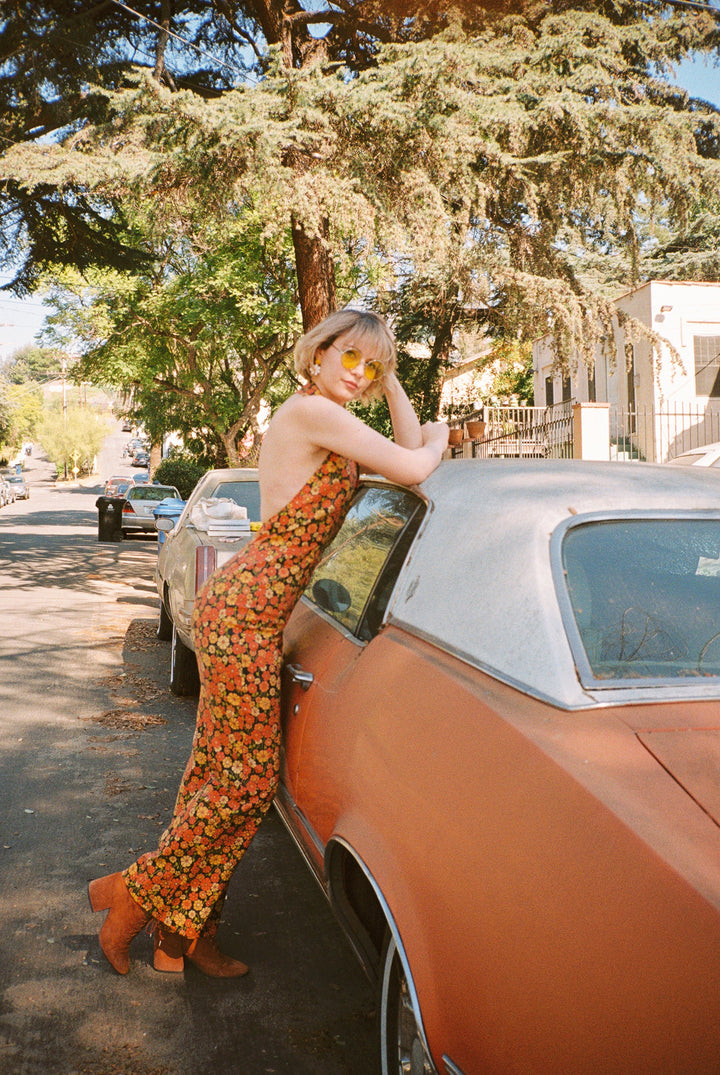 Cecilia Jumpsuit in Marigold