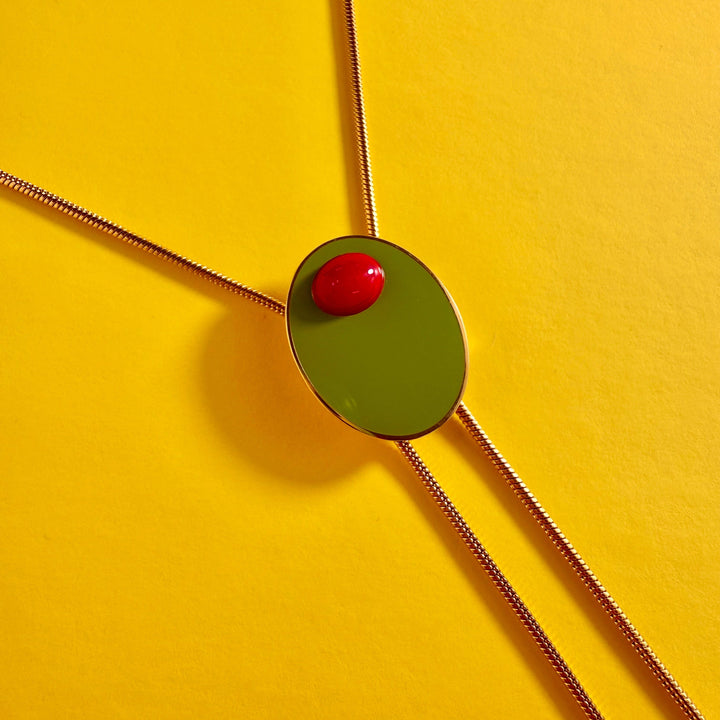 Olive Bolo Necklace