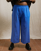 Mid Easy Pant in Cobalt Linen (RTS)