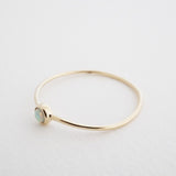 Opal Solitaire Ring, 14k Gold