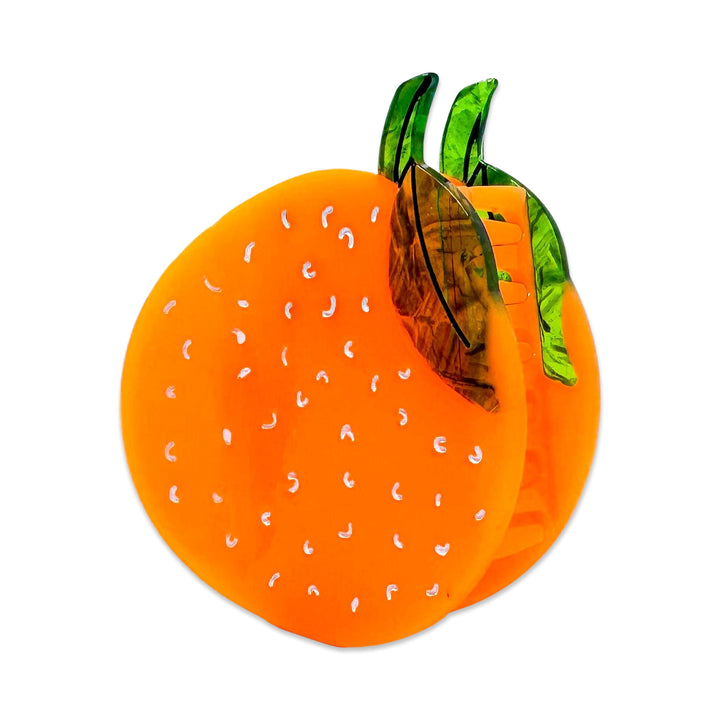 Midi Orange Hair Claw Clip