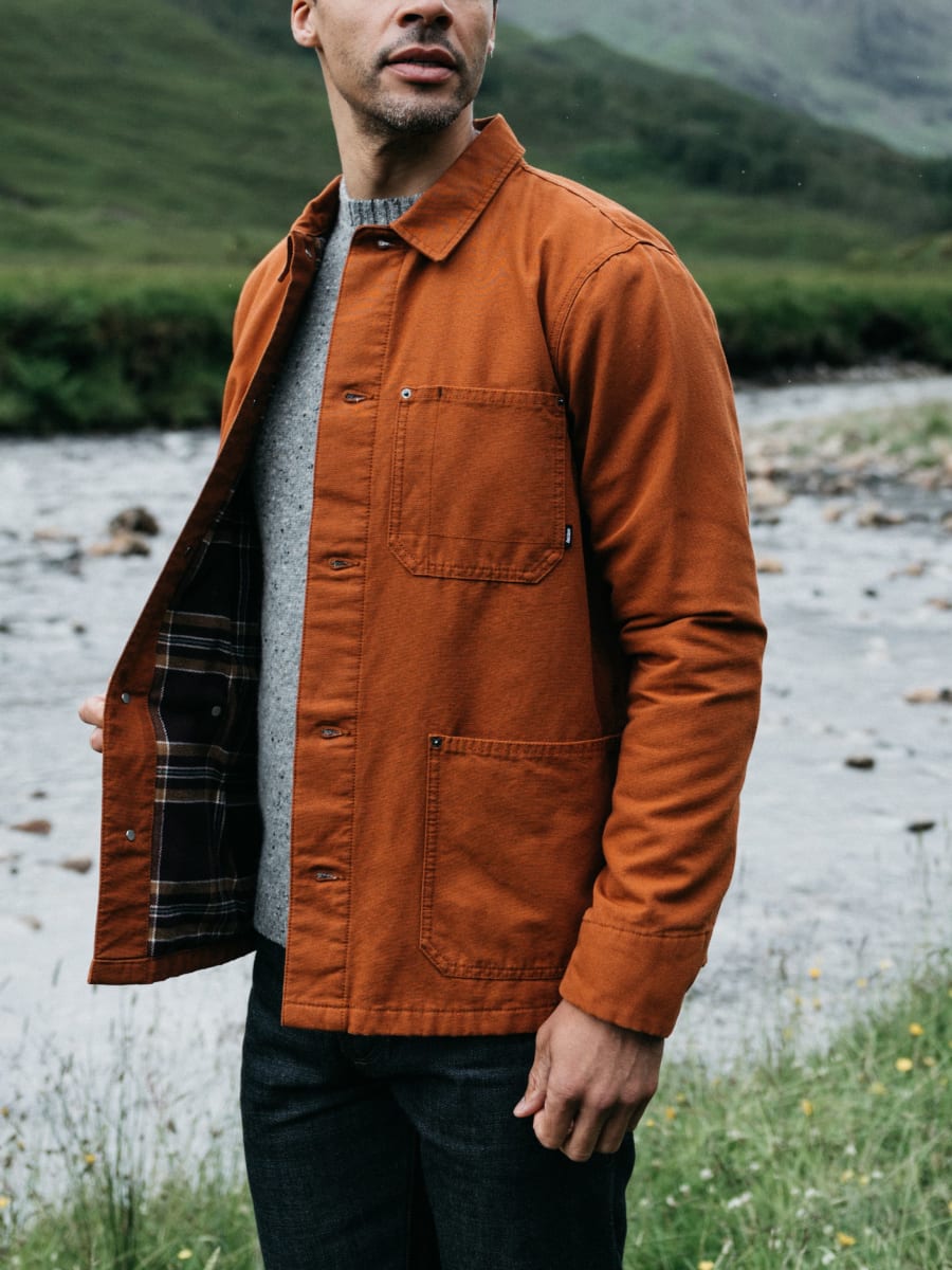 Men's Basset Flannel Lined Jacket - Sable