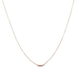 Tiny Dash Pipe Bar Necklace
