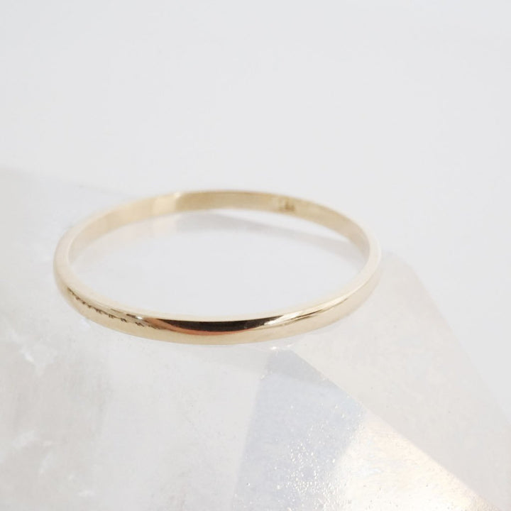Classic Stacking Ring, 14k Gold