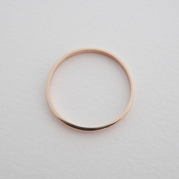 Classic Stacking Ring, 14k Gold