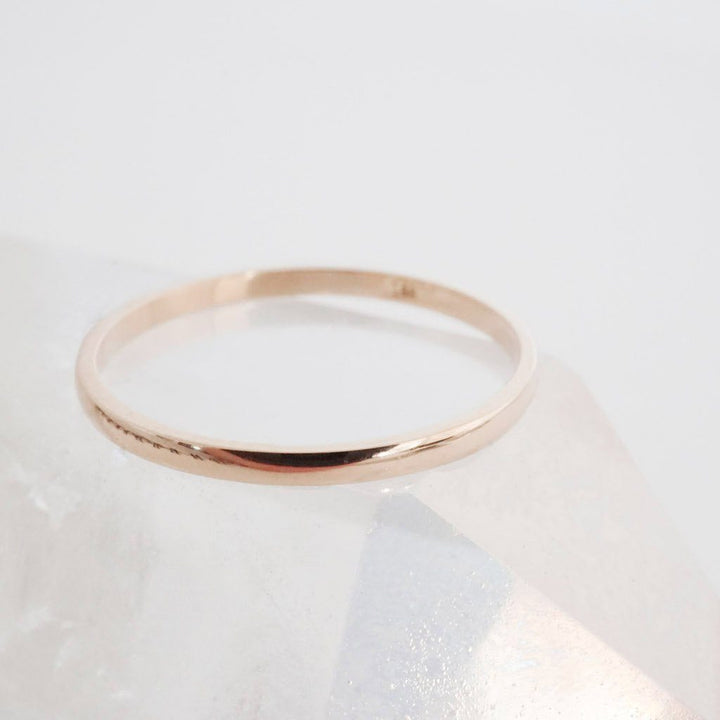 Classic Stacking Ring, 14k Gold