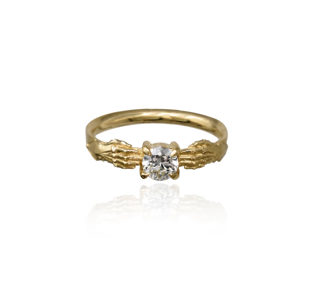 Stronghold Ring with Recycled Diamond
