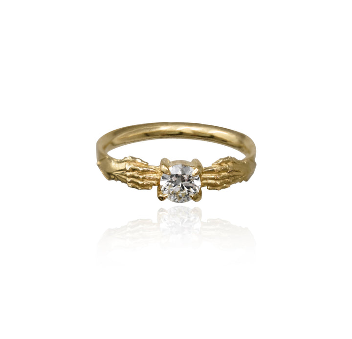 Stronghold Ring with Recycled Diamond