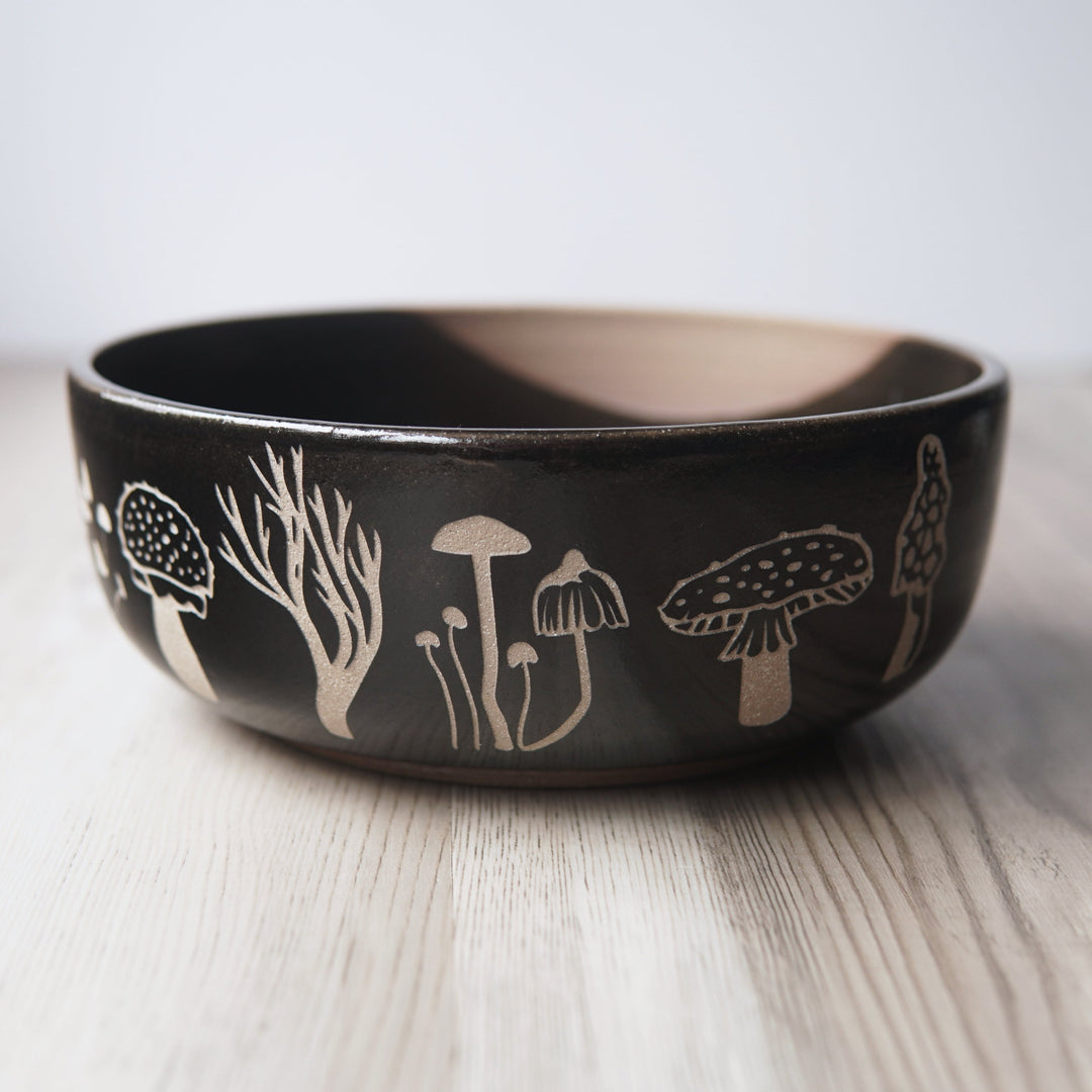 Mushroom Bowl, Farmhouse Style Handmade Pottery