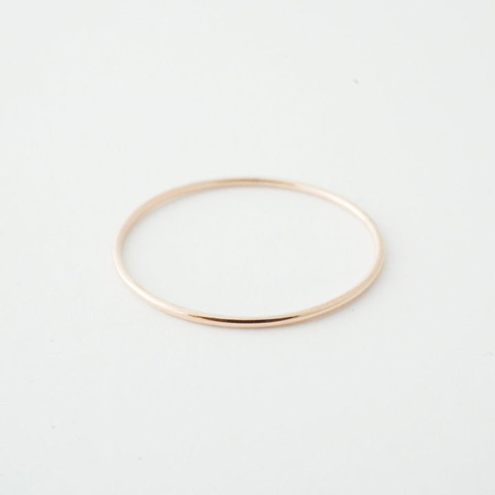 Skinny Stacking Ring, 14k Gold