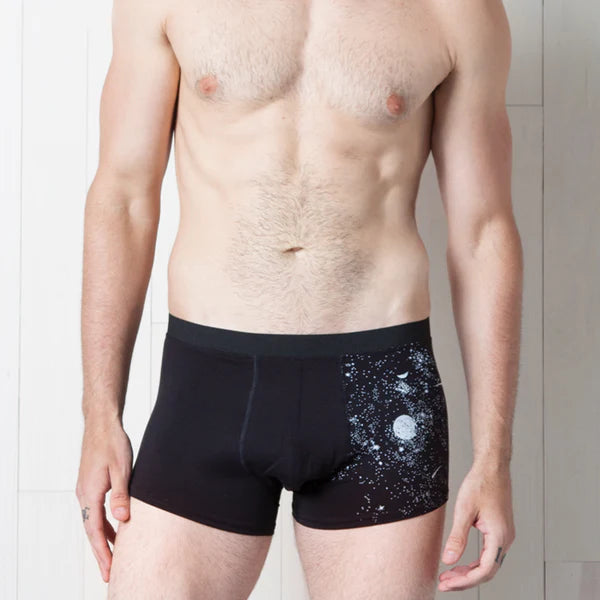 Glow-in-the-Dark Solar System Men's Trunks